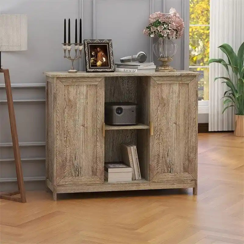 Buffet de rangement en bois pour bar à café - 11.8P x 39.4L x 30.7H