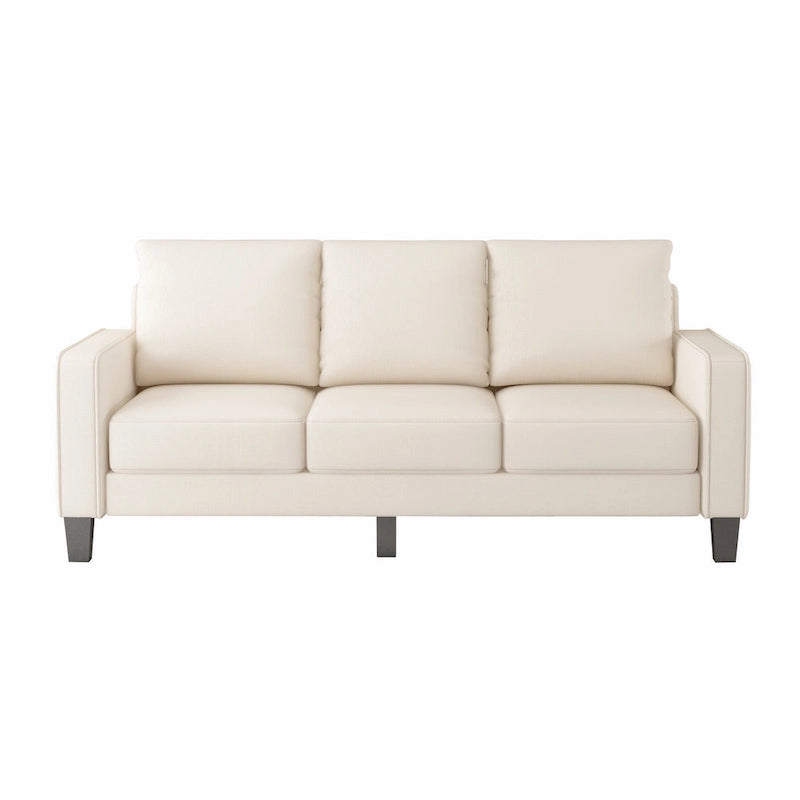Canapé de salon moderne en tissu beige