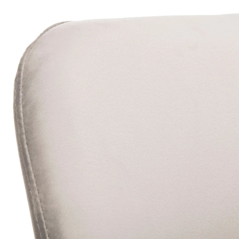 Chaise de salle à manger rembourrée – Gris / Or (Lot de 2) – 21 x 22 x 31 – 21L x 22P x 31H