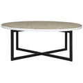 Table basse crème - 39.8 x 39.8 x 15.4 - 40Lx40Px15H