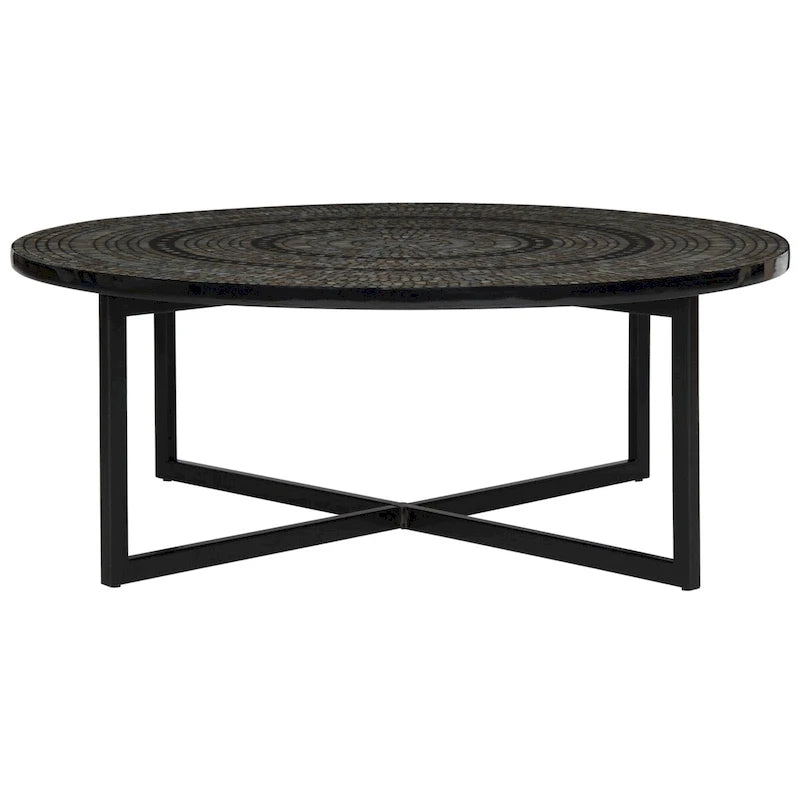 Table basse crème - 39.8 x 39.8 x 15.4 - 40Lx40Px15H