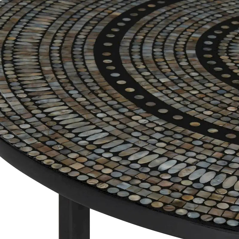 Table basse crème - 39.8 x 39.8 x 15.4 - 40Lx40Px15H