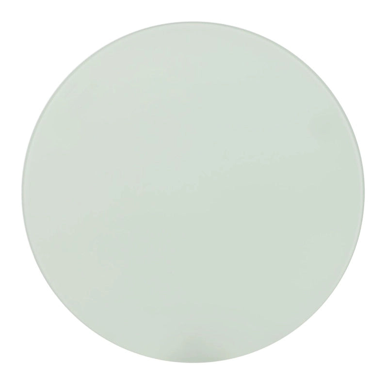 Table d'appoint or/blanc-bleu avec plateau accentué - 18 L x 18 P x 22,5 H - 18Lx18Px23H
