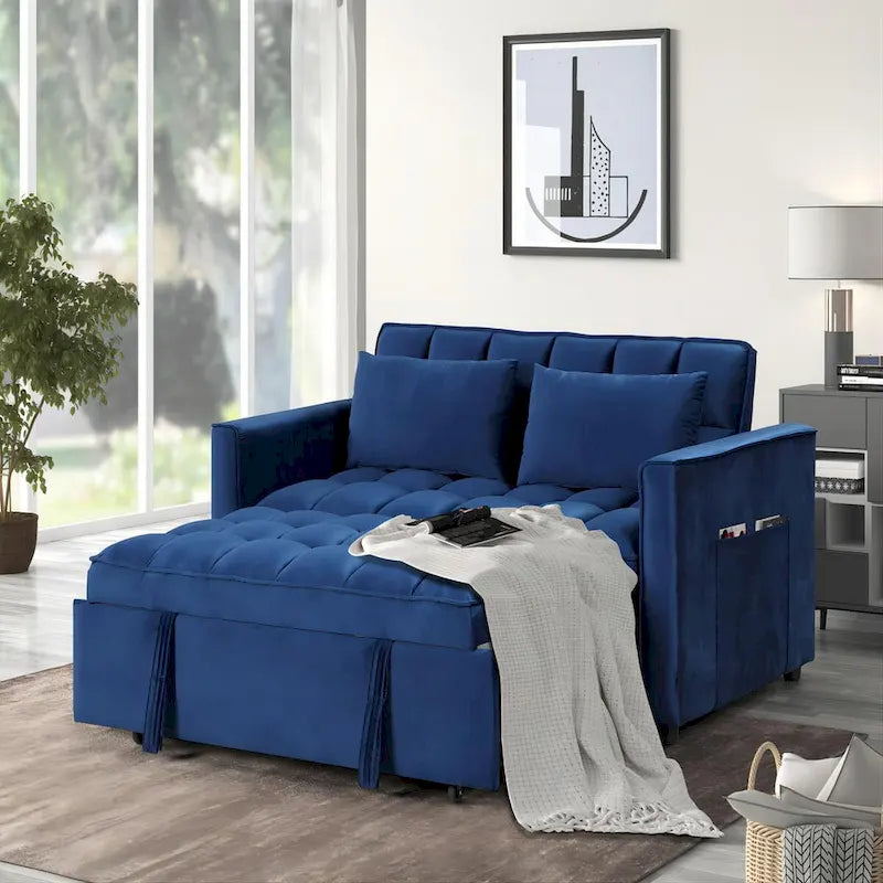 66.25 Velvet Sofa - 66.25 W X 34 D