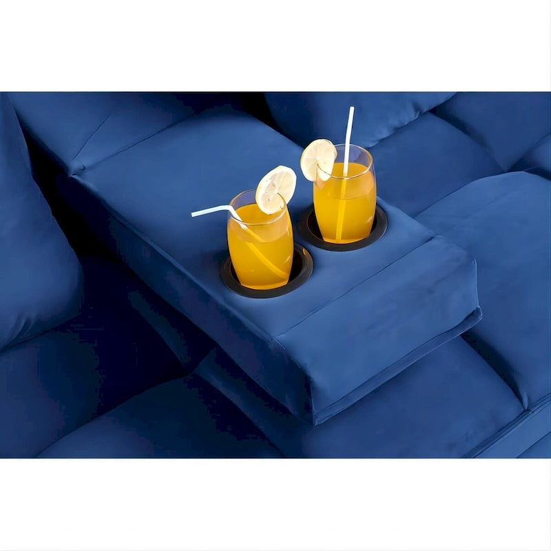 Canapé en velours – 66,25 L X 34 P