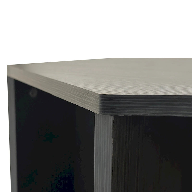 Petite table basse hexagonale avec rangement, table basse moderne unique pour salon et bureau, pour petits espaces