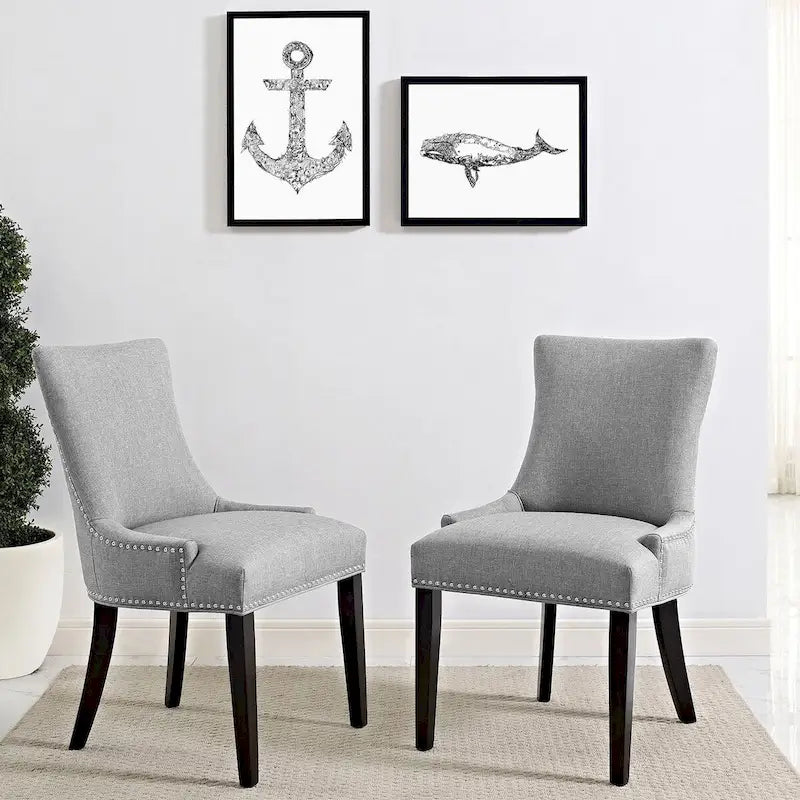 Chaise de salle à manger en tissu (chaise individuelle)