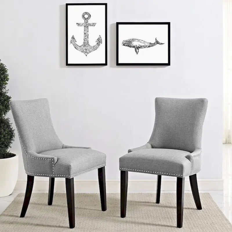 Chaise de salle à manger en tissu (chaise individuelle)