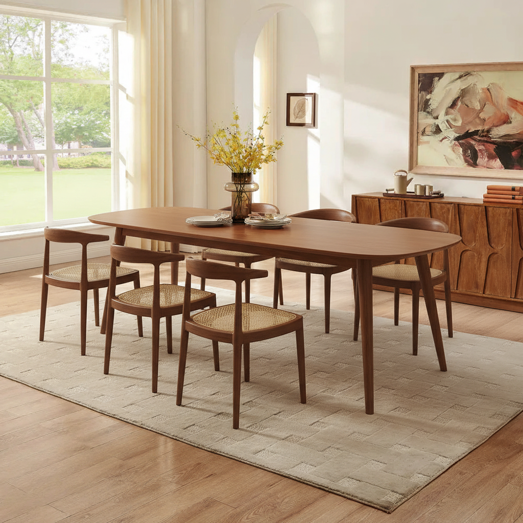 Modern Farmhouse Dining Table Scene